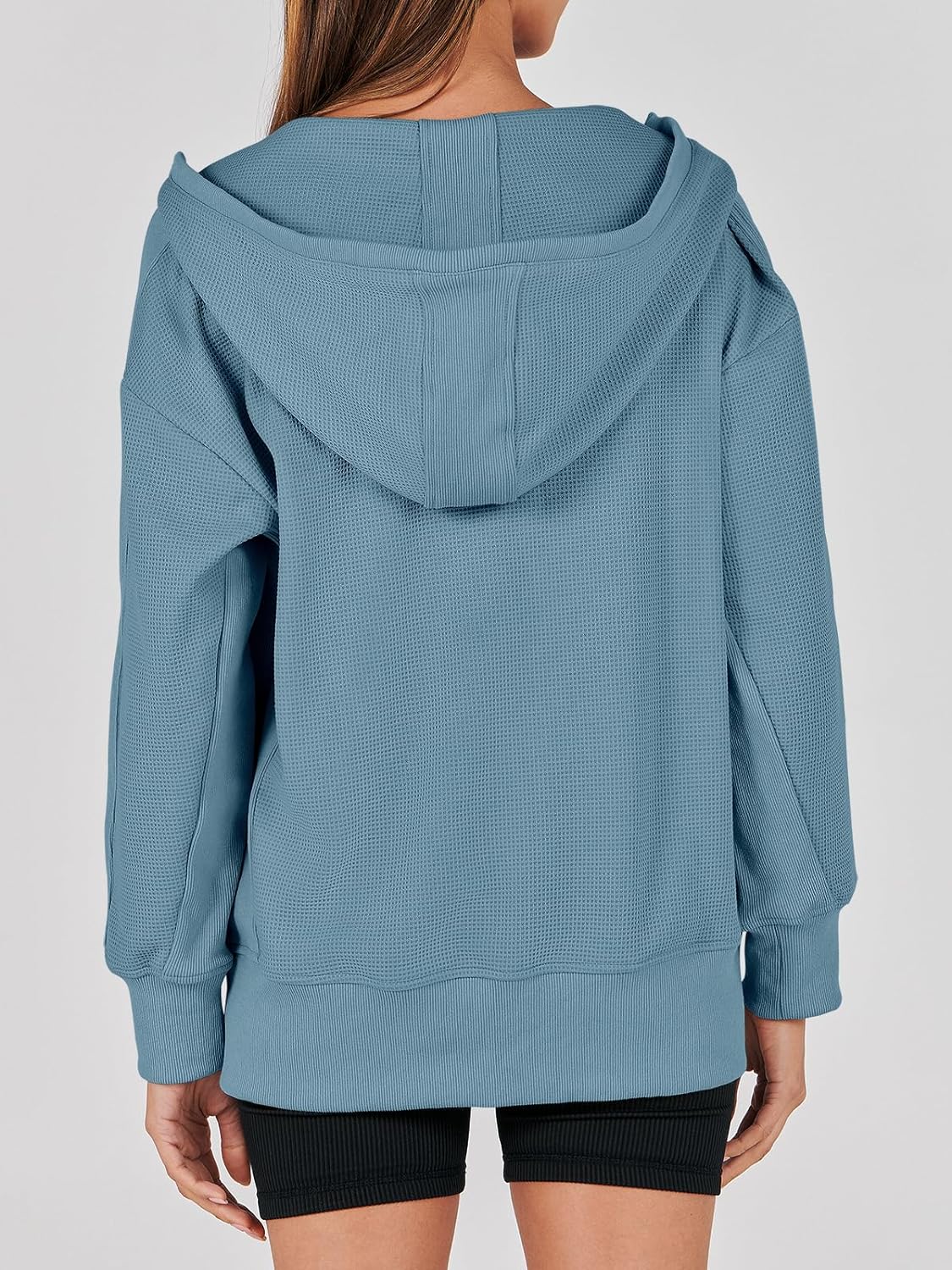 Waffle Knit Casual Jackets Outerwear