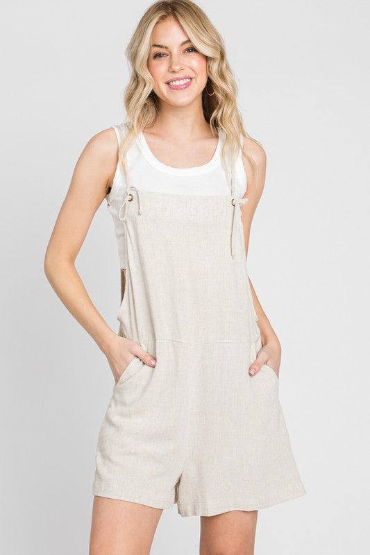 Laid Back Romper in Oatmeal