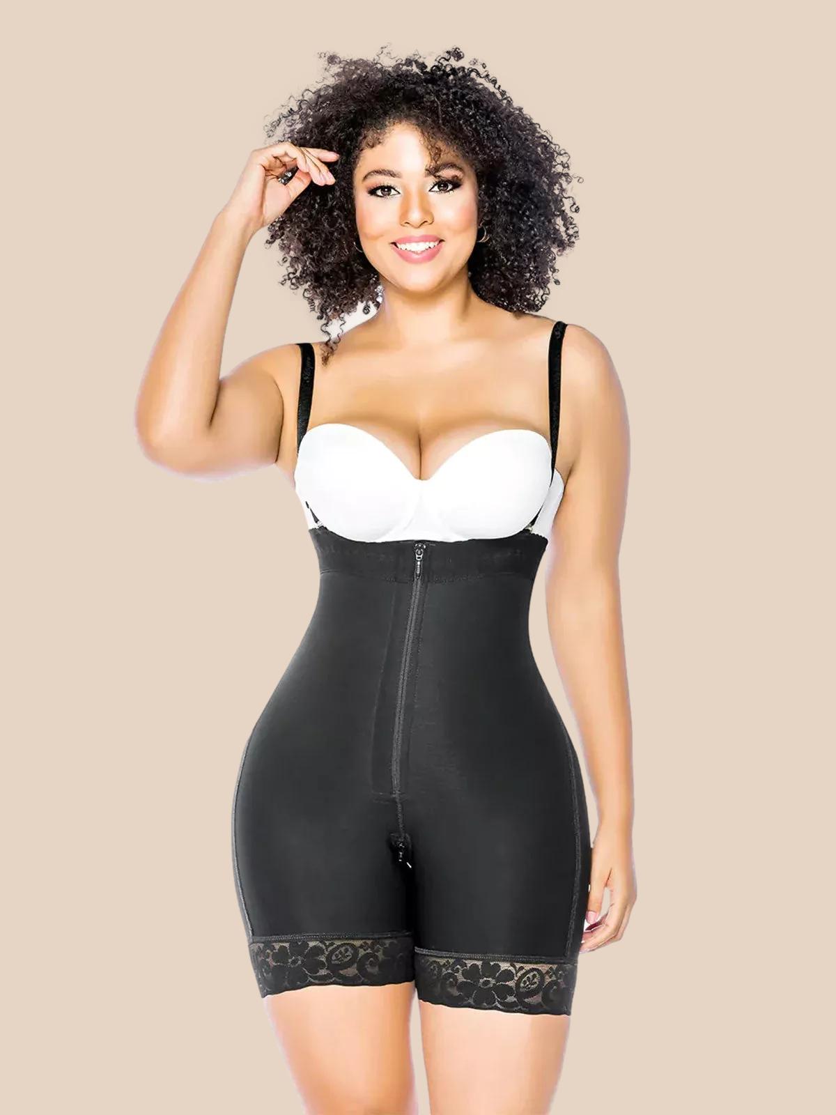 Butt Lifter Shapewear Shorts Crotch with Zipper Ref 1008