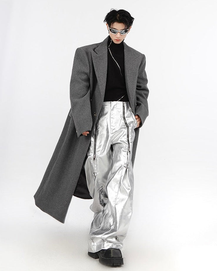 Unisex New Casual Custom Design Zipper Pants