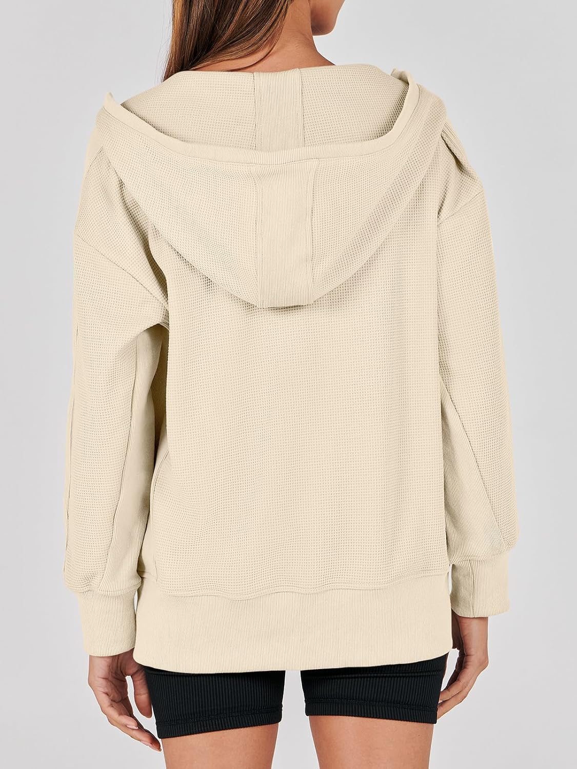 Waffle Knit Casual Jackets Outerwear