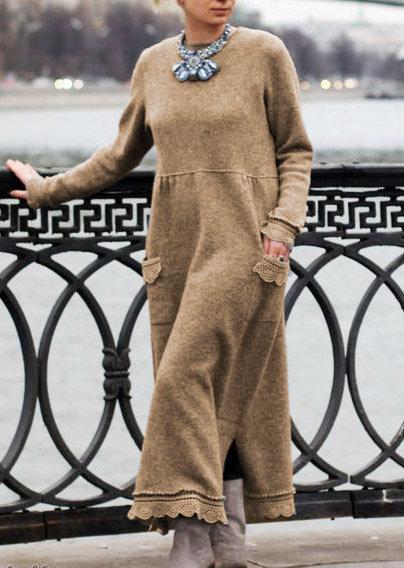 Loose Oversized Knitted Long Dress