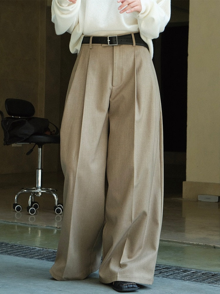 Classy Elegance Luxe Pleated Wide Leg Pants