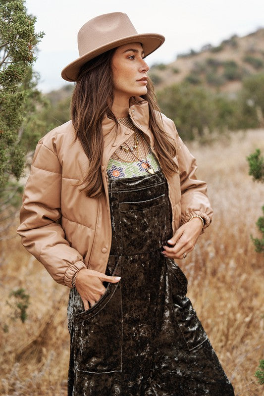 Harmony in Autumn Jacket in Tan