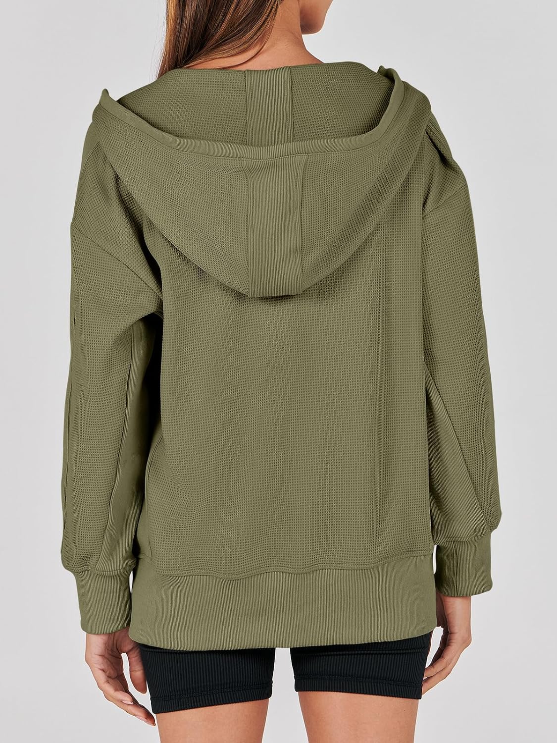 Waffle Knit Casual Jackets Outerwear