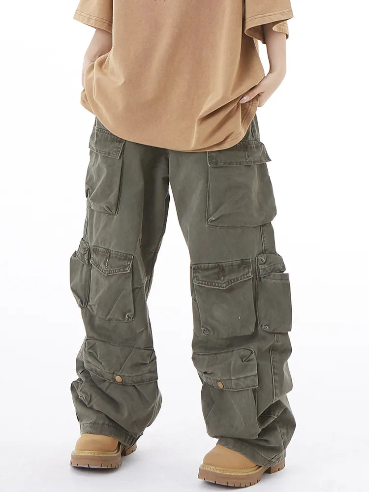 Isabella High Streetwear Loose Wide-Leg Pants