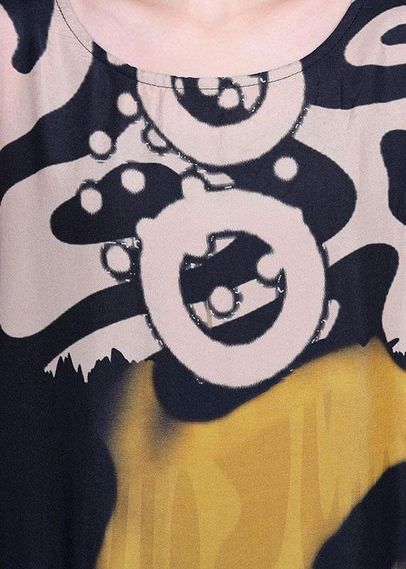 Bohemian Red Print O-Neck Silk Summer Maxi Dresses