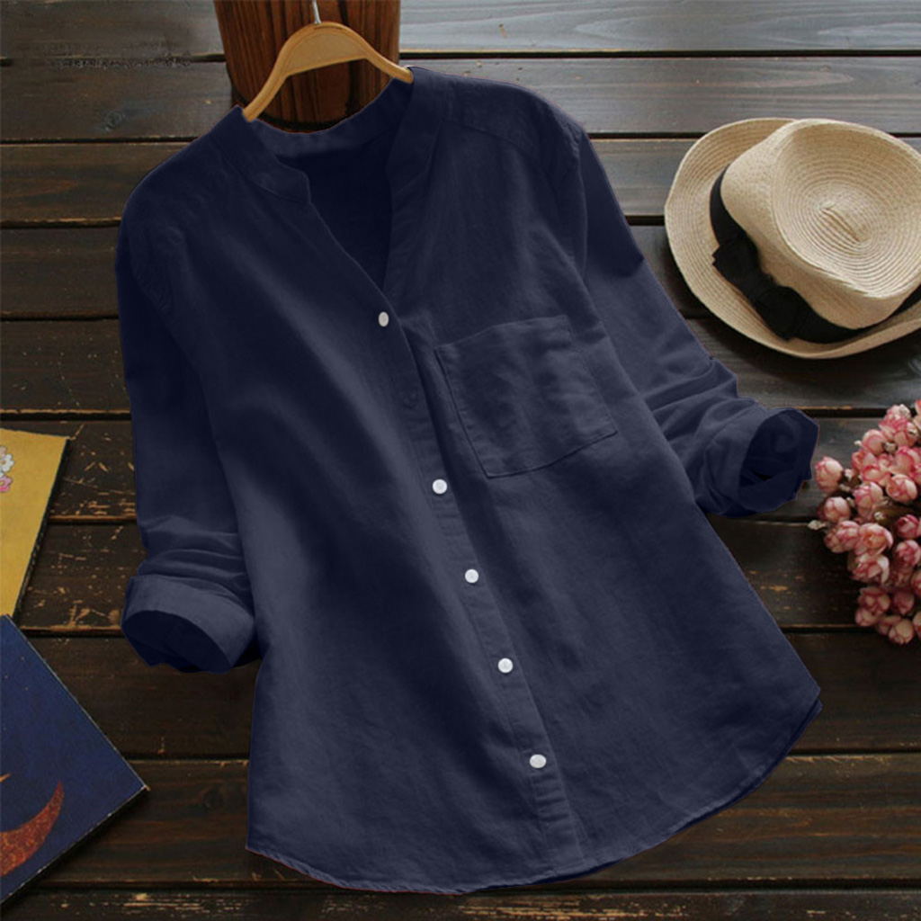Linen Cotton Casual Loose Shirt-Buy 3 Get Free Shipping