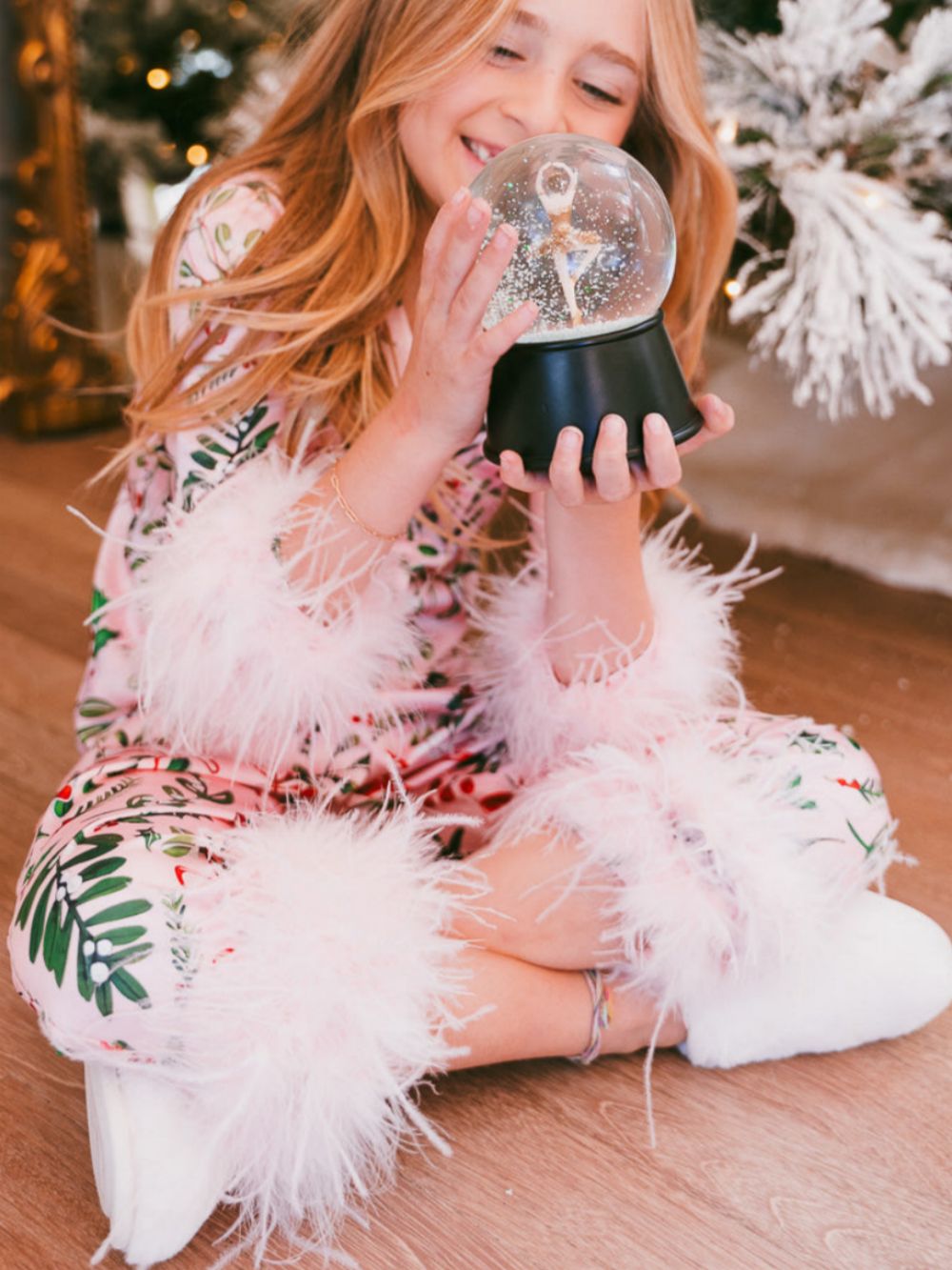 Mini Barbie Pink Christmas Holiday Pajamas