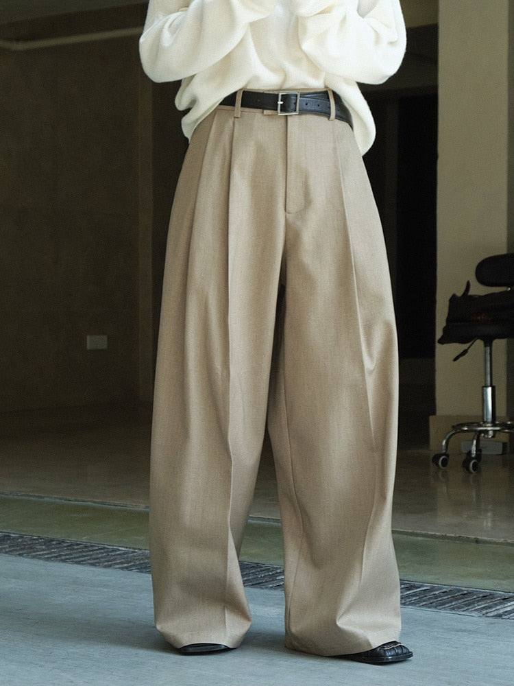 Classy Elegance Luxe Pleated Wide Leg Pants