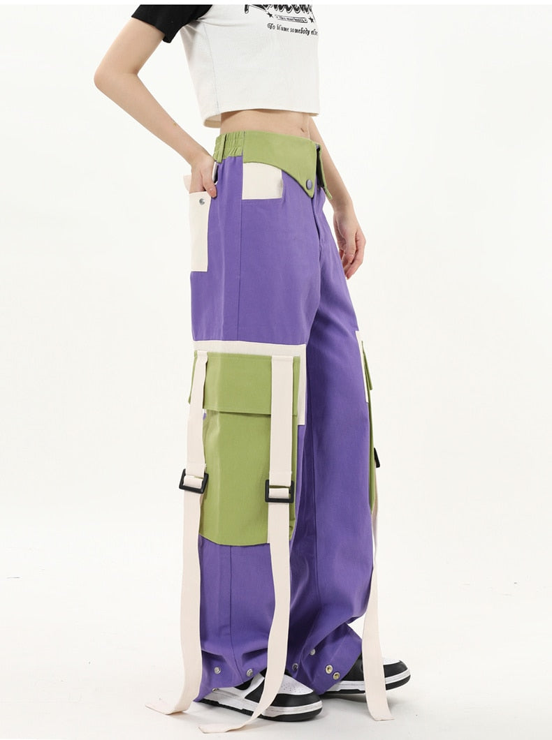 High Street Fashion Oversized Pocket Cargo Pants