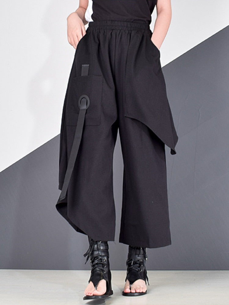 Trendy Chic High Waist Wide Leg Pants