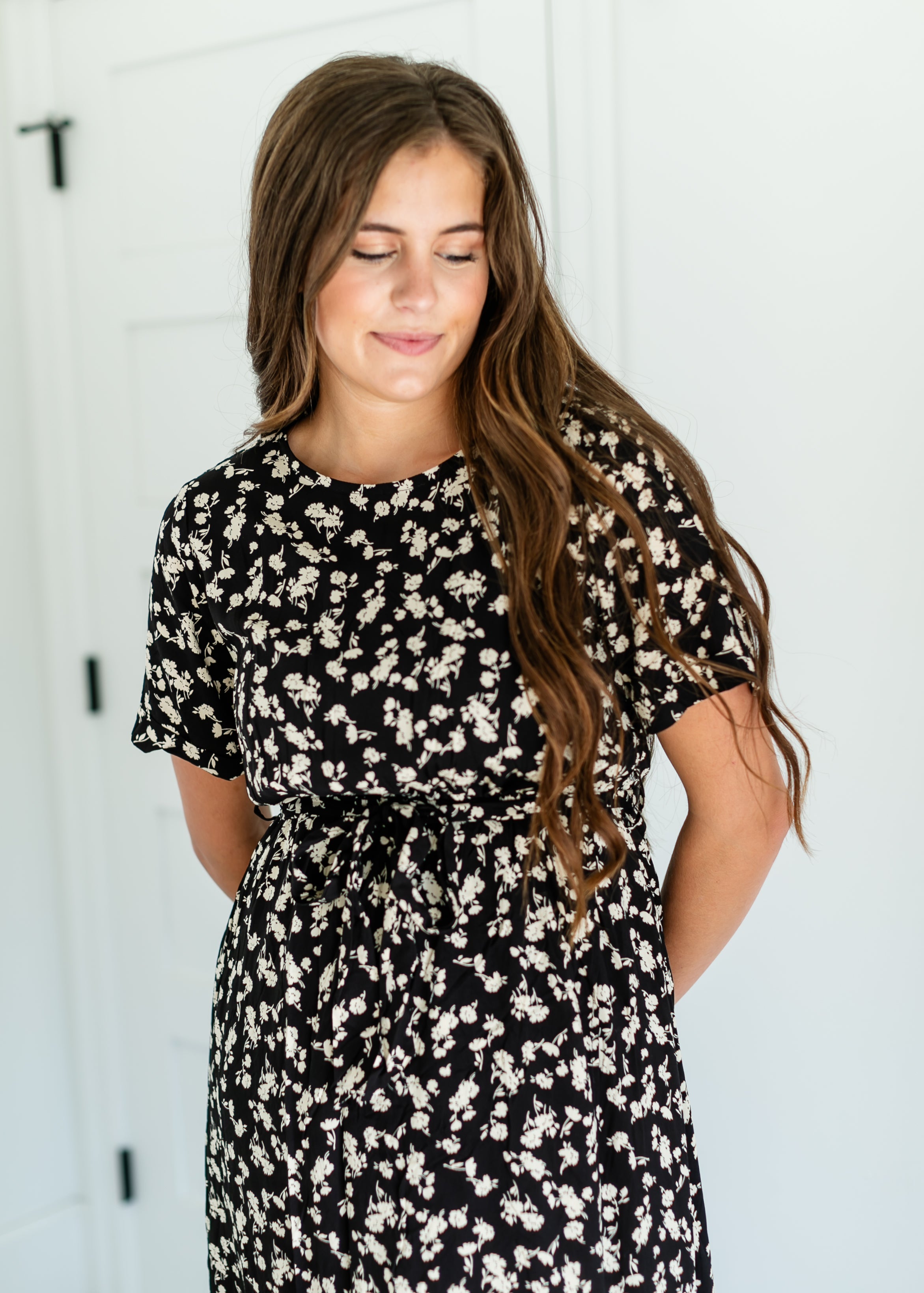 Floral Belted Maxi Dress