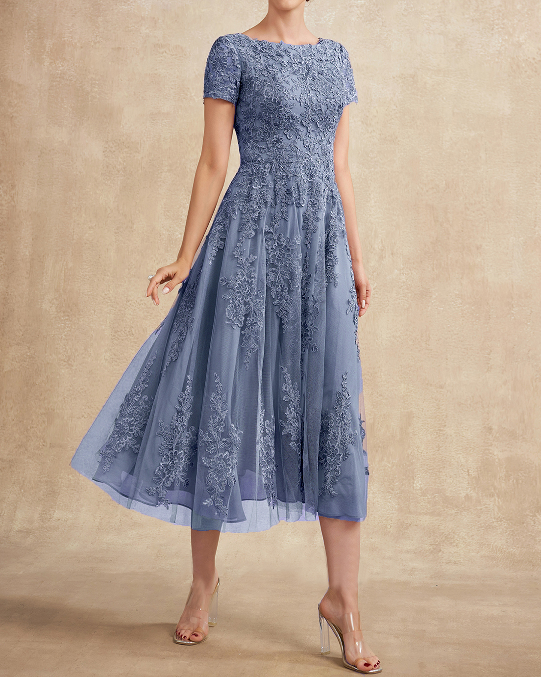 Fashion Elegant Lace Embroidered Dress