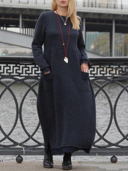 Loose Oversized Knitted Long Dress