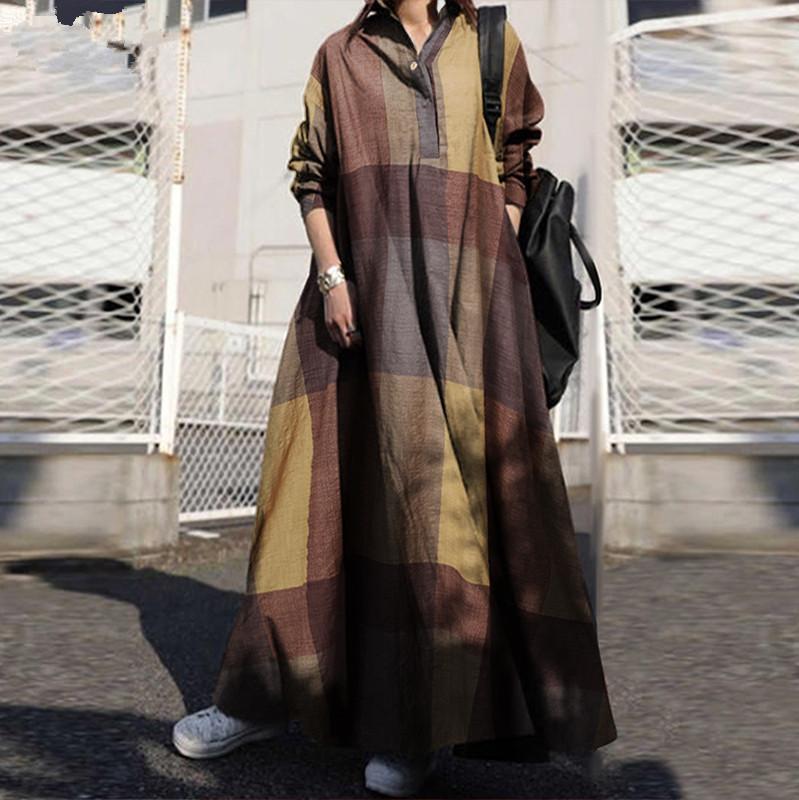 Geometric Figure Printed Maxi Dress