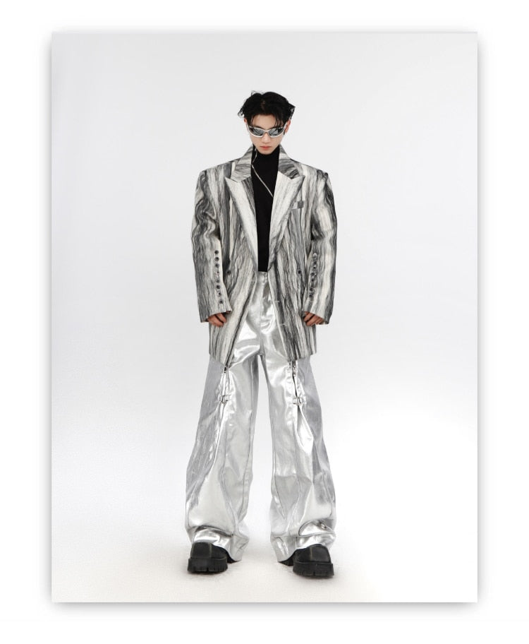 Unisex New Casual Custom Design Zipper Pants