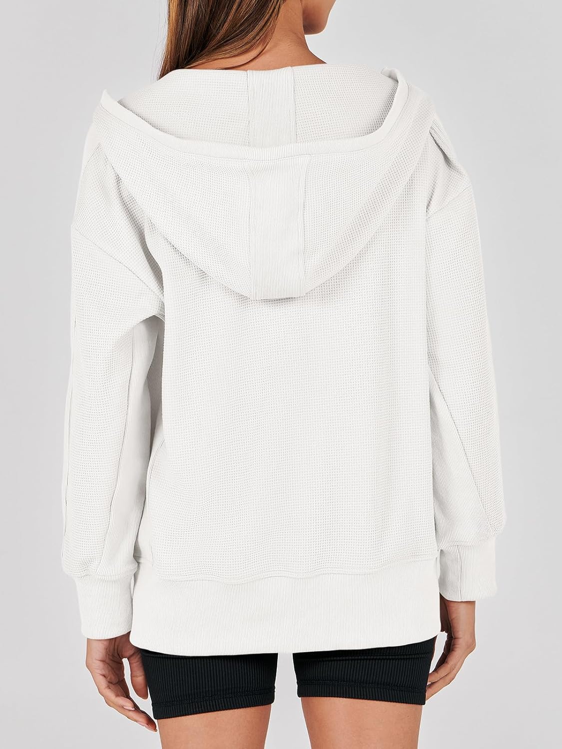 Waffle Knit Casual Jackets Outerwear