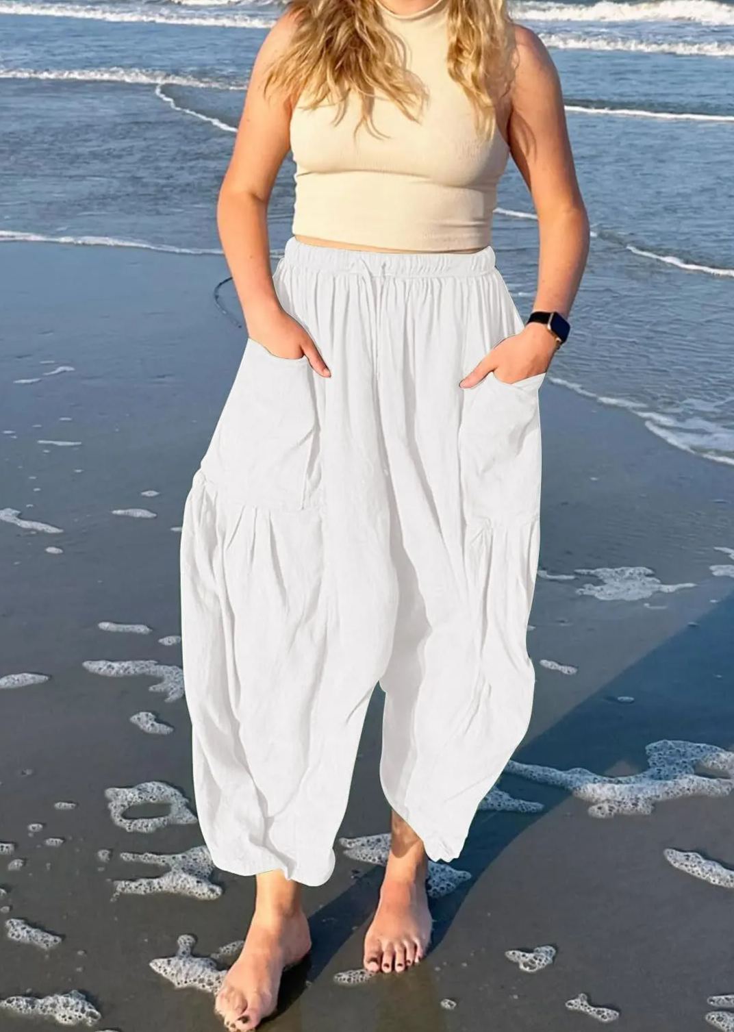 Women's  Loose Casual Cotton Linen Trousers  Pants