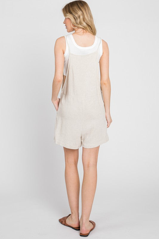 Laid Back Romper in Oatmeal