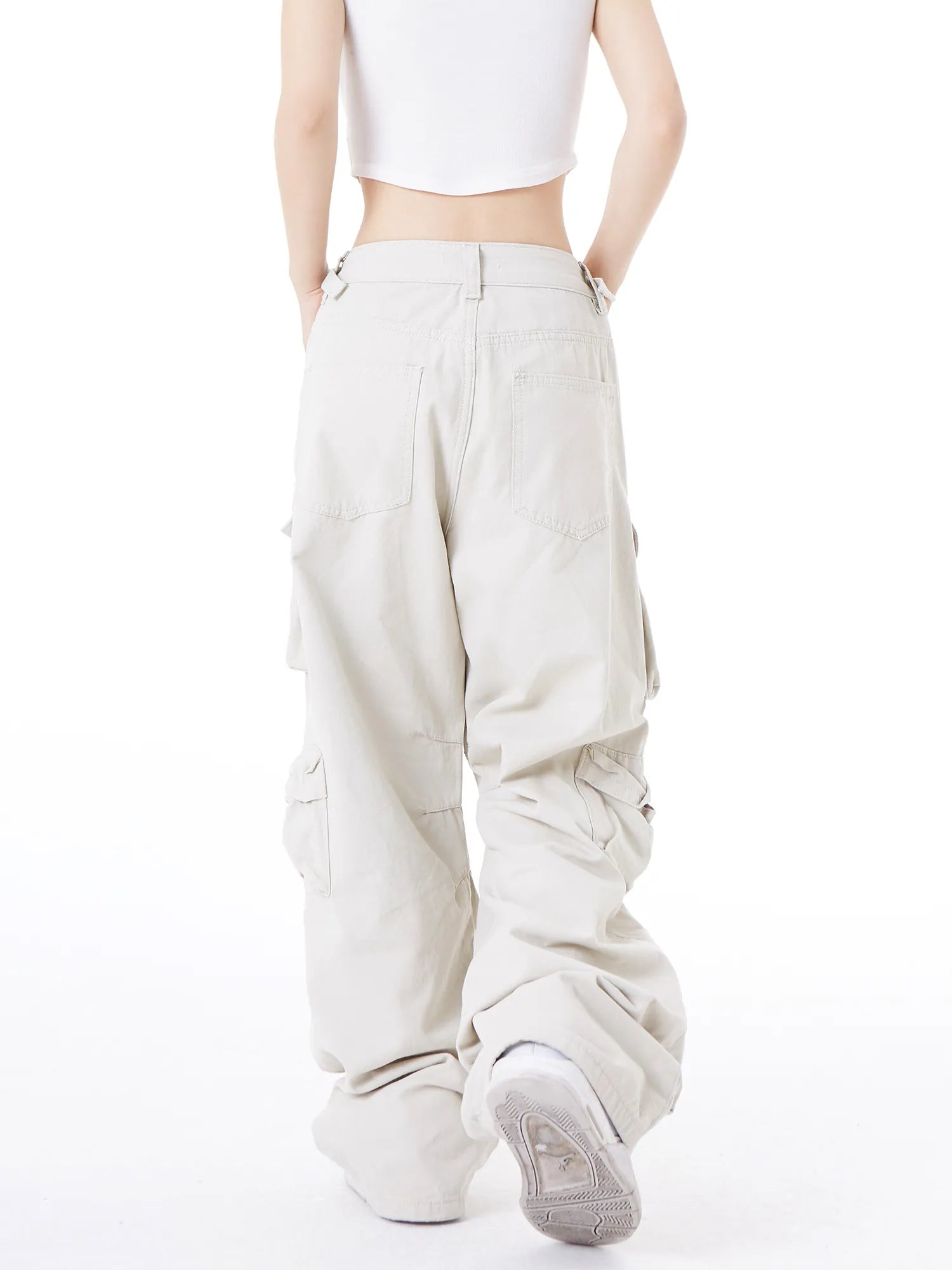 Isabella High Streetwear Loose Wide-Leg Pants