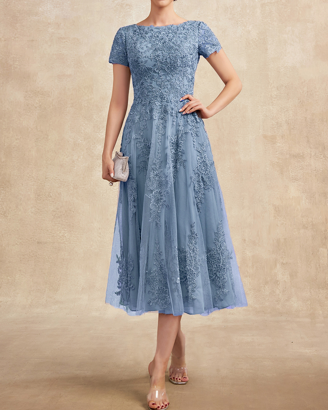 Fashion Elegant Lace Embroidered Dress