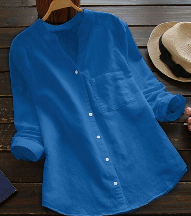Linen Cotton Casual Loose Shirt-Buy 3 Get Free Shipping
