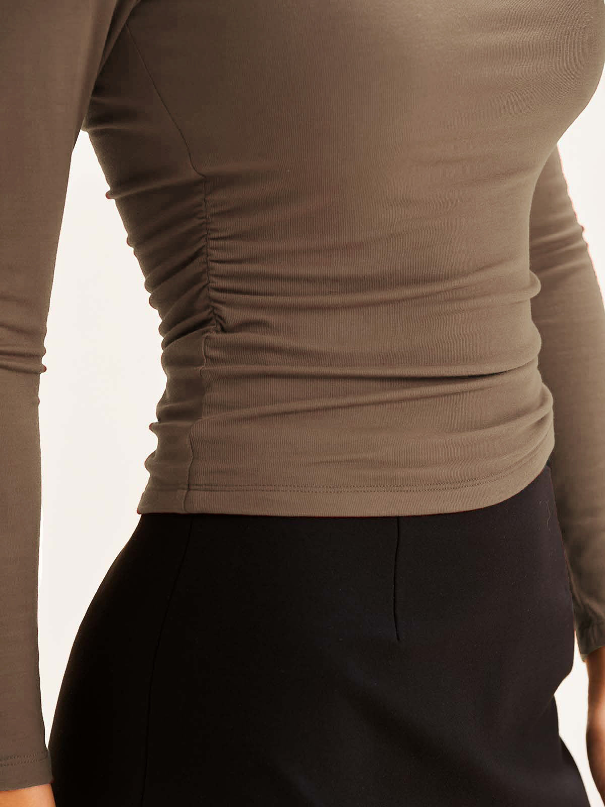 Square Neck Ruched Brami Top