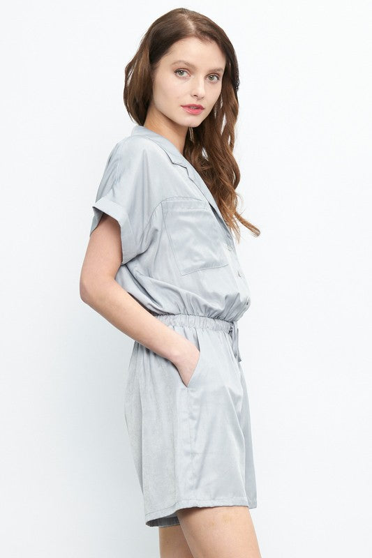 Adore You Romper in Light Blue