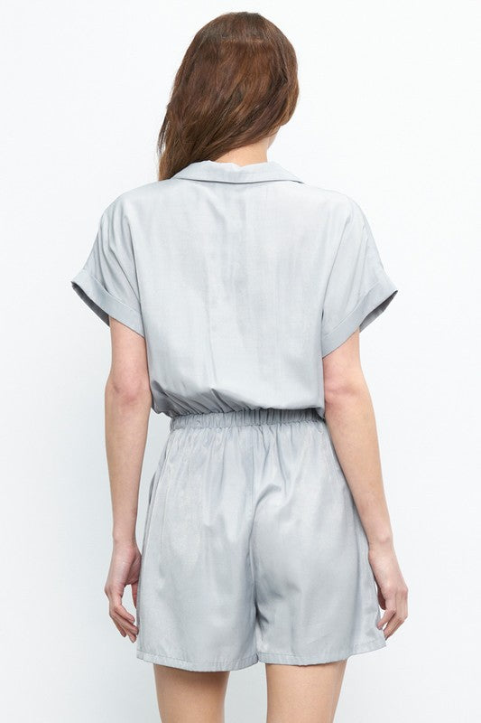 Adore You Romper in Light Blue